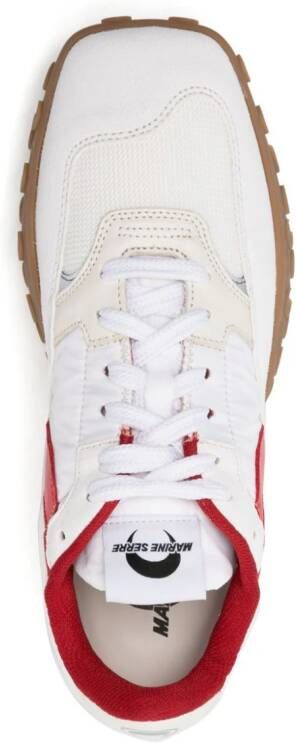Marine Serre MS Rise sneakers van gerecycled nylon Wit