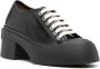 Marni Leren sneakers met 70mm plateauzool Zwart - Thumbnail 2