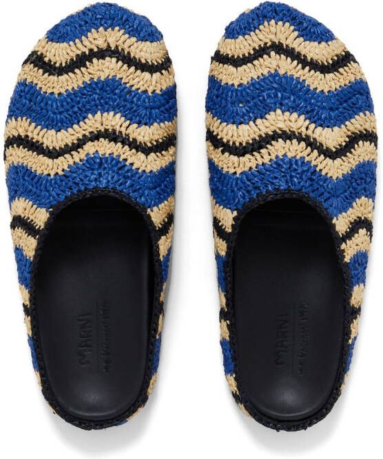Marni Fussbet Sabot loafers met ronde neus ZO541