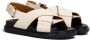 Marni Fussbet leren sandalen Beige - Thumbnail 2