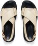 Marni Fussbet leren sandalen Beige - Thumbnail 4