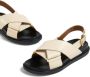 Marni Fussbet leren sandalen Beige - Thumbnail 5