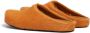 Marni Fussbett Sabot slippers met kalfshaar Oranje - Thumbnail 3