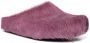 Marni Fussbett Sabot slippers met kalfshaar Paars - Thumbnail 2