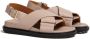 Marni Fussbet leren sandalen Beige - Thumbnail 2