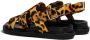 Marni Gladiator sandalen met luipaardprint Bruin - Thumbnail 3