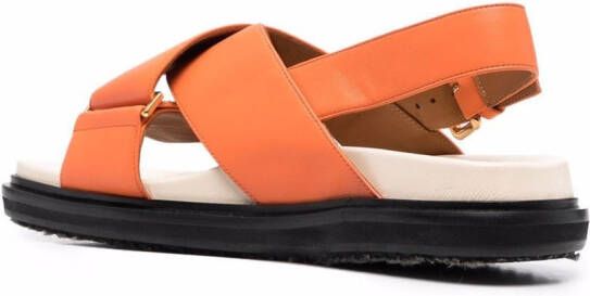 Marni Fussbett sandalen Oranje