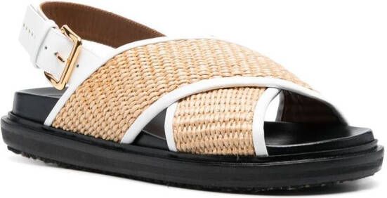 Marni Fussbett sandalen Zwart