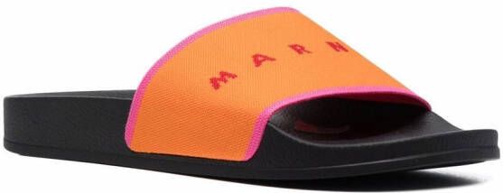 Marni Intarsia slippers Oranje