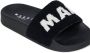 Marni Kids Badstof slippers met logo Zwart - Thumbnail 4