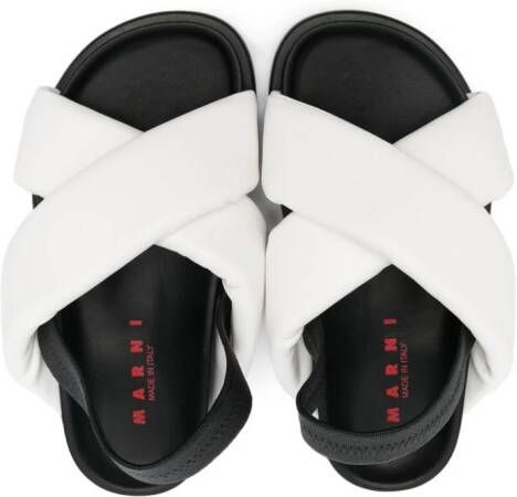 Marni Kids Leren sandalen Wit