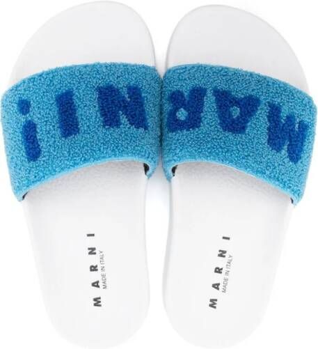 Marni Kids Sokken met logo Blauw