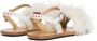 Marni Kids Marabou leren sandalen met kristallen Wit - Thumbnail 3