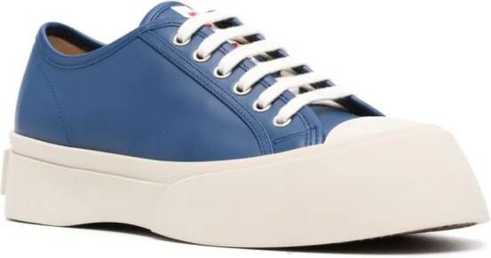 Marni Leren sneakers Blauw