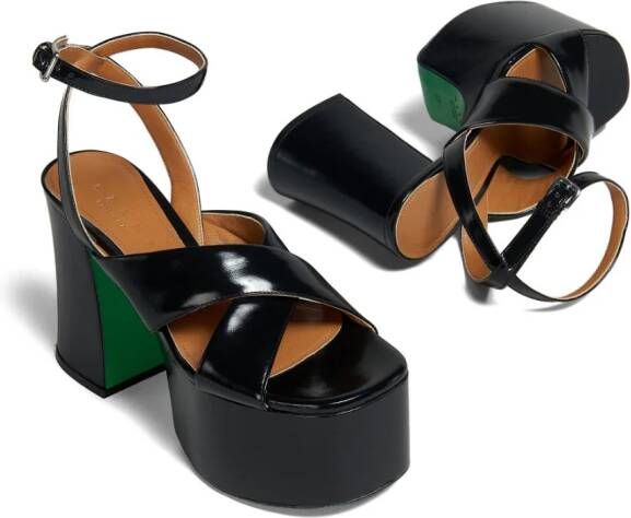 Marni Sandalen met plateauzool Zwart