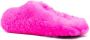 Marni Fussbett Sabot slippers met kalfshaar Roze - Thumbnail 3