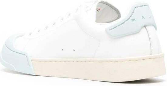 Marni Leren sneakers Beige