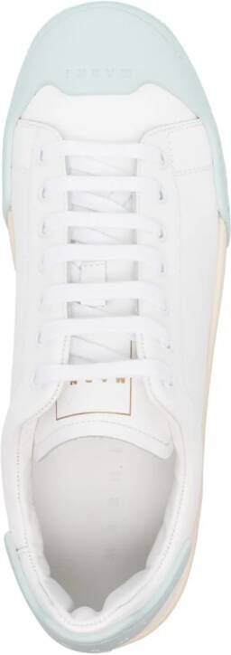 Marni Leren sneakers Beige