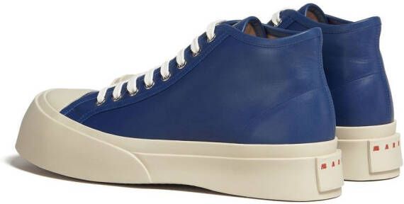 Marni Leren sneakers Blauw