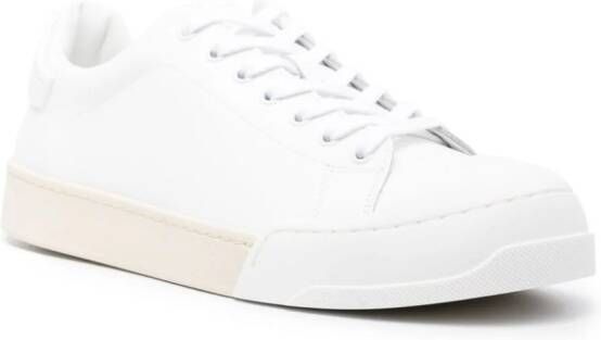 Marni Leren sneakers Wit