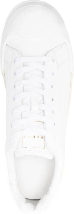 Marni Leren sneakers Wit