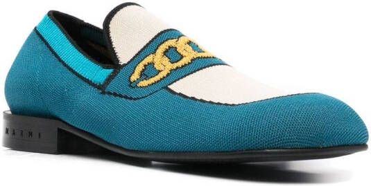 Marni Loafers met ronde neus Blauw