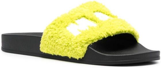 Marni Slippers met logoband Zwart