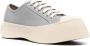 Marni Grijze Leren Sneakers met Contrasterende Zool Gray Dames - Thumbnail 6