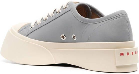 Marni Leren sneakers Grijs