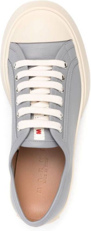 Marni Leren sneakers Grijs