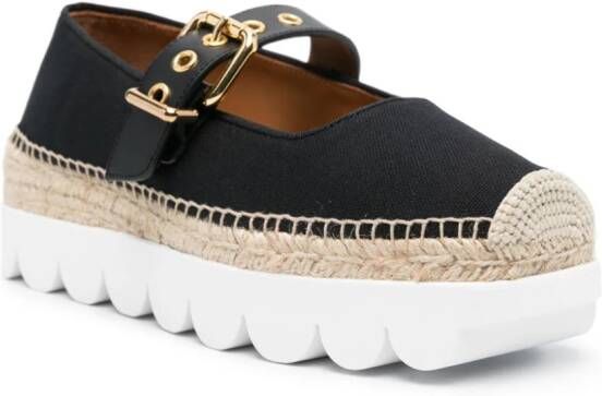 Marni Mary Jane canvas espadrilles Zwart