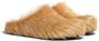 Marni Fussbet Sabot slippers met kalfshaar Bruin - Thumbnail 2