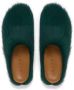 Marni Fussbet Sabot slippers met kalfshaar Groen - Thumbnail 4