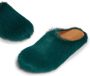 Marni Fussbet Sabot slippers met kalfshaar Groen - Thumbnail 5