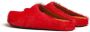 Marni Fussbet Sabot slippers met kalfshaar Rood - Thumbnail 3