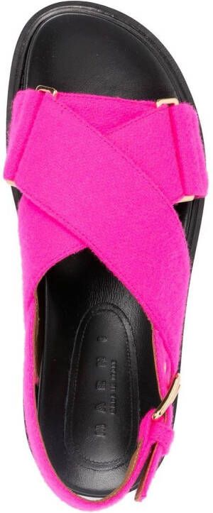 Marni Sandalen met gekruiste bandjes Roze