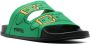 Marni Buckle slippers met dubbele bandjes en print Groen - Thumbnail 2