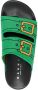 Marni Buckle slippers met dubbele bandjes en print Groen - Thumbnail 4
