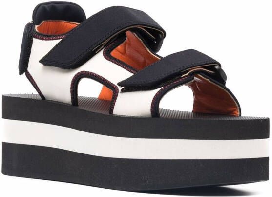 Marni Sandalen met plateauzool Wit