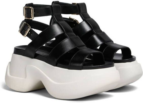 Marni Sandalen met plateauzool Zwart