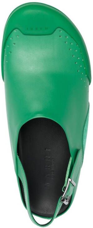 Marni Slingback sandalen Groen