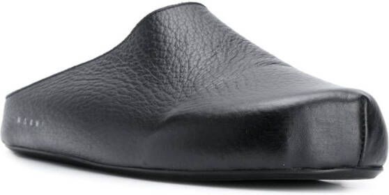Marni Slippers met textuur Zwart