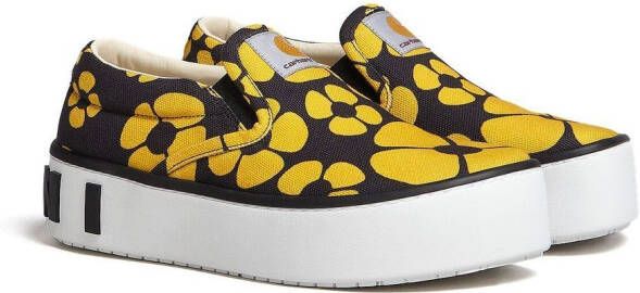 Marni Sneakers met bloemenprint Geel