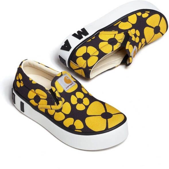 Marni Sneakers met bloemenprint Geel