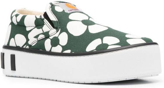 Marni Sneakers met bloemenprint Groen
