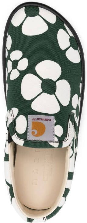 Marni Sneakers met bloemenprint Groen