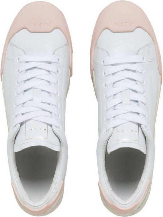 Marni Sneakers met contrasterende neus Wit