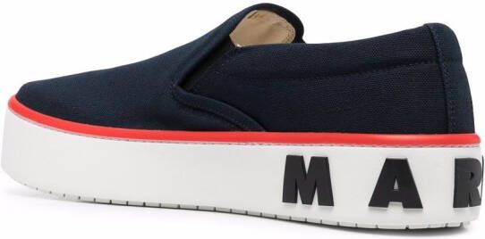 Marni Sneakers met logoprint Blauw