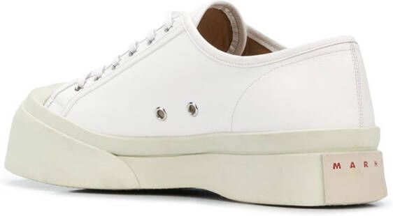 Marni 302 leren sneakers met plateauzool Wit