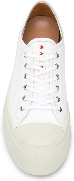 Marni 302 leren sneakers met plateauzool Wit